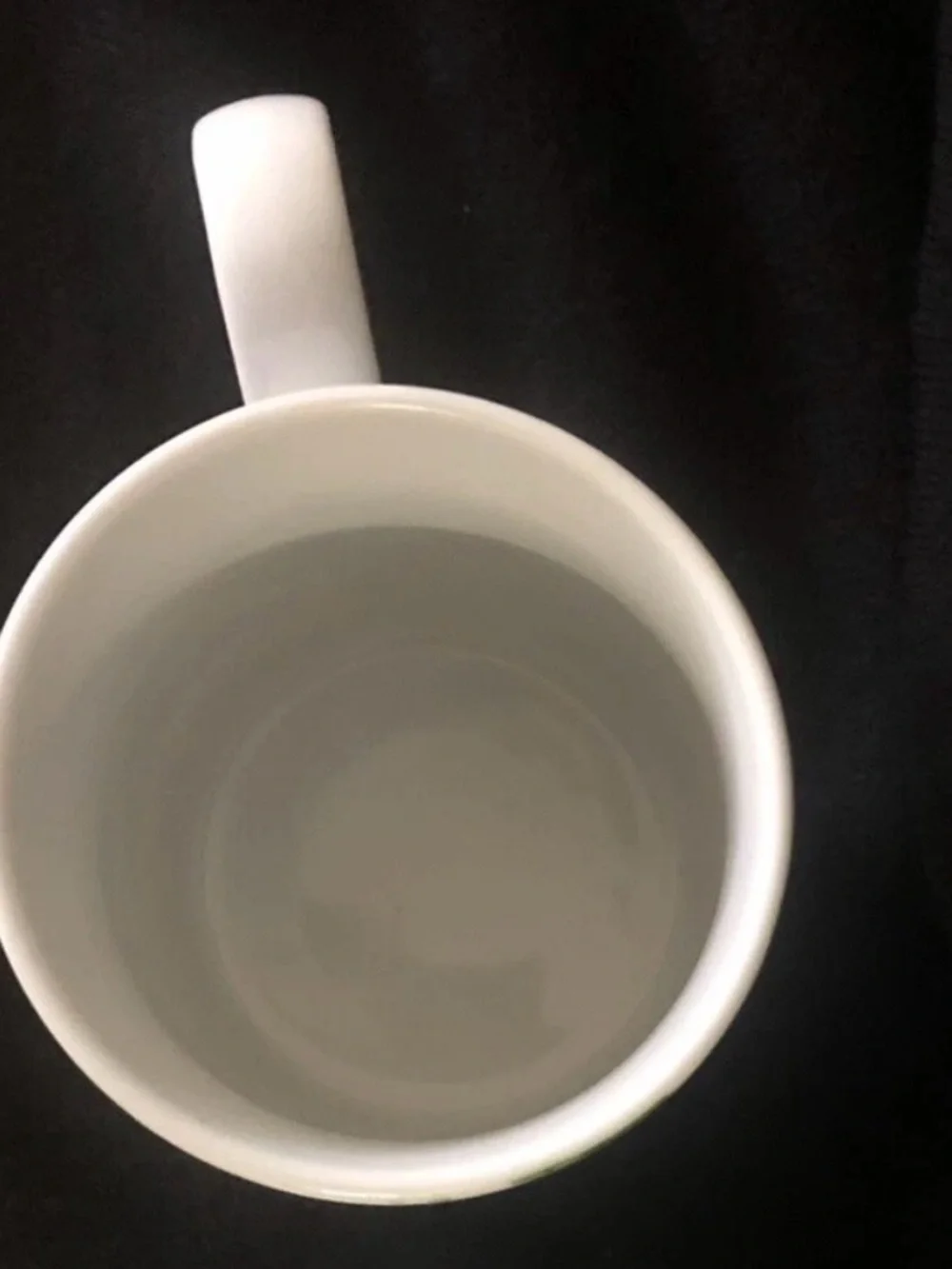 Williams Sonoma white mug Blue BERRY